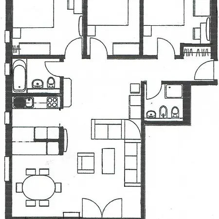 Апартаменти Swissme - 100qm - Balkon - 2 Baeder - Parkplatz - Fussbodenheizung Санкт-Моріц